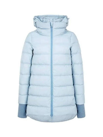 Women s ribbed cuffs down padded coat light blue 270521 - HERNO - BALAAN 1