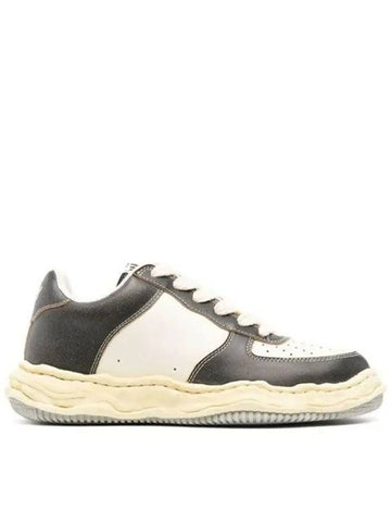 23FW Wayne OG Sol VC Leather Low Top Sneakers A11FW713 BK WH - MIHARA YASUHIRO - BALAAN 1