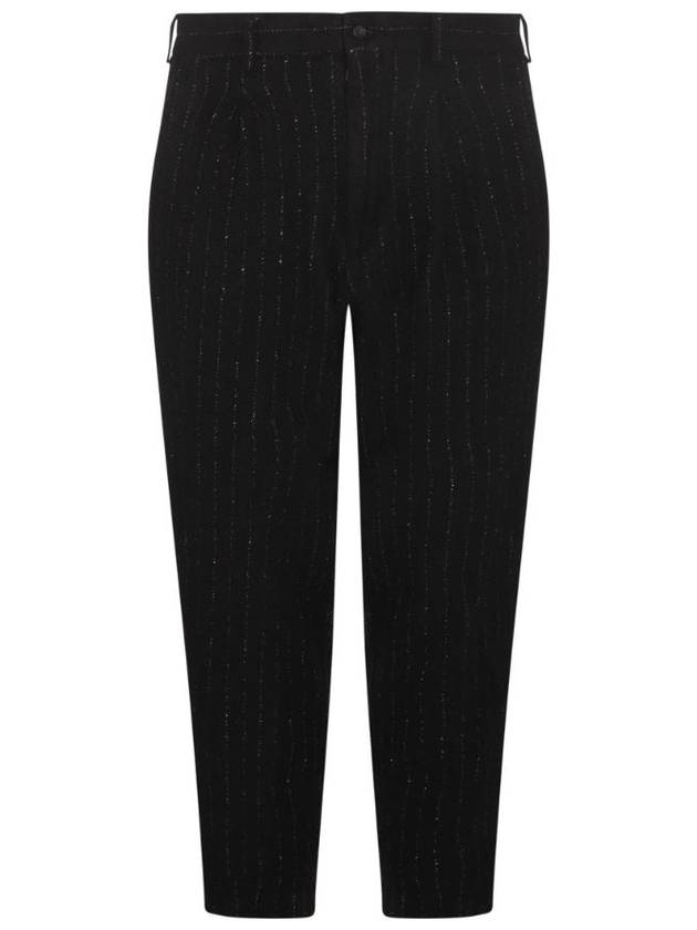 HOMME PLUS BLACK WOOL BLEND PANTS PLP0240511 - COMME DES GARCONS - BALAAN 1