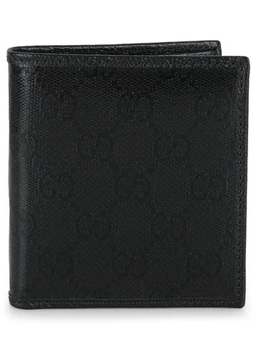 Men's GG Crystal Bi Fold Half Wallet Black - GUCCI - BALAAN 1