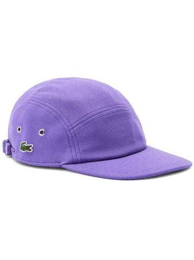 Pique Jockey Cap Purple - LACOSTE - BALAAN 1