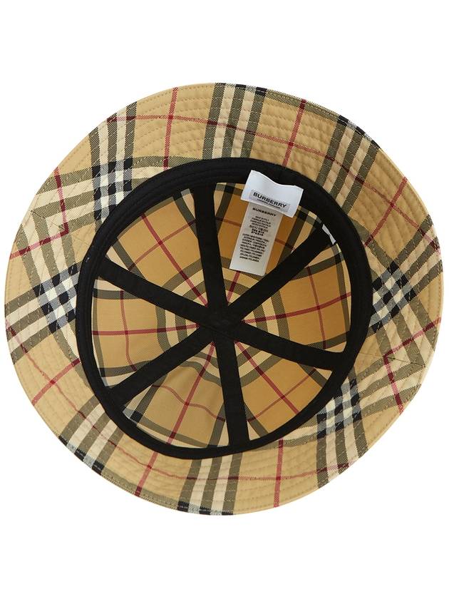 Vintage Check Nylon Bucket Hat Archive Beige - BURBERRY - BALAAN 6