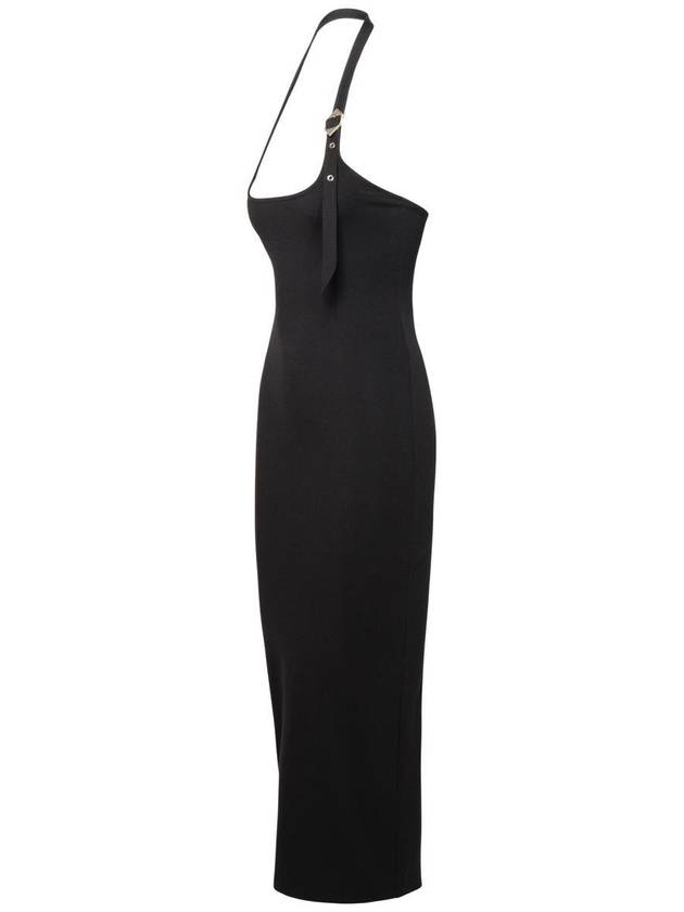 The Attico Black Rayon Blend Midi Dress - THE ATTICO - BALAAN 2