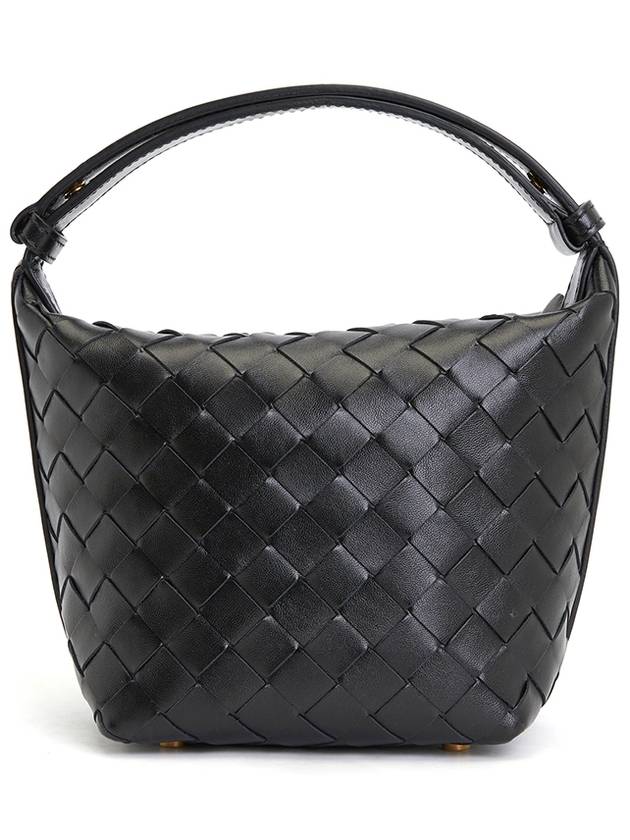 Candy Wallace Intrecciato Tote Bag Black - BOTTEGA VENETA - BALAAN 2