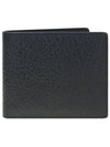 Stitched Leather Bifold Half Wallet Black - MAISON MARGIELA - BALAAN 2