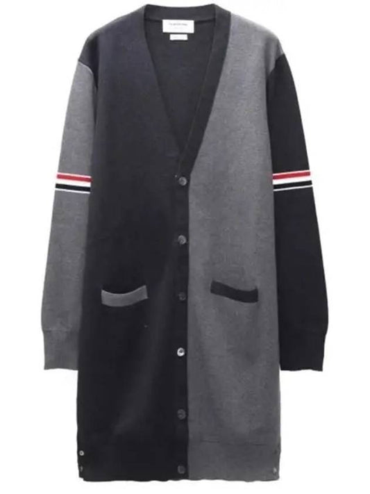 RWB ambanding fun mix knit cardigan gray - THOM BROWNE - BALAAN 2