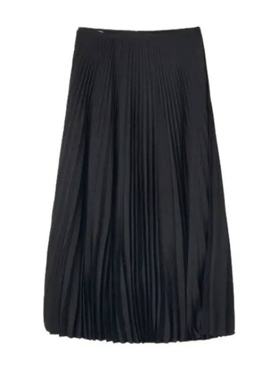 Women's Flare Cut Midi Pleated Skirt Black - MAISON KITSUNE - BALAAN 2