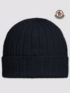 Baby Wool Beanie Navy Blue 3B00002 M1131 742 - MONCLER - BALAAN 3