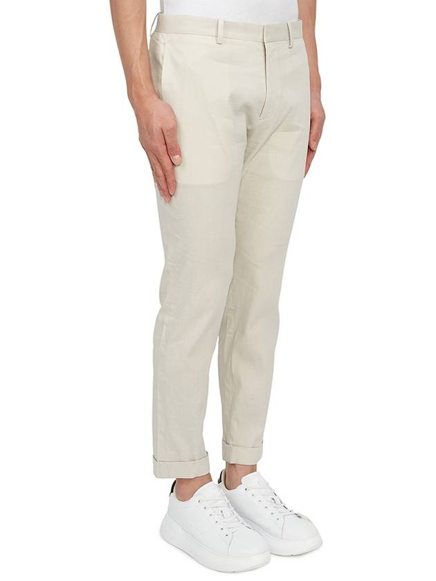 Men's Straight Pants Ivory - THEORY - BALAAN 4