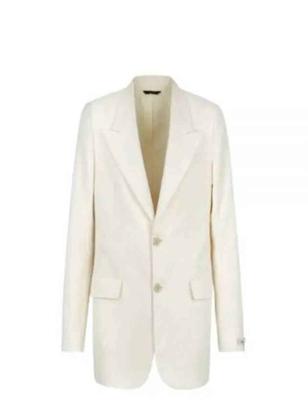 Motif Blazer Jacket Light Beige - FENDI - BALAAN 2