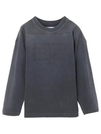 Numeric Stitch Cotton Long Sleeve T-Shirt Black - MAISON MARGIELA - BALAAN 2