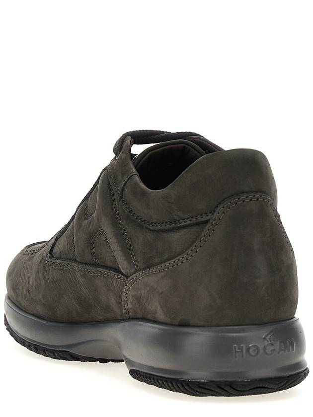 interactive suede low-top sneakers gray - HOGAN - BALAAN 4