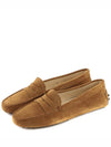 Gomino Suede Driving Shoes Brown - TOD'S - BALAAN.