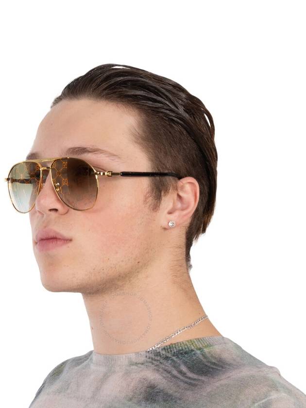 Pilot Frame Tinted Sunglasses GG1220S - GUCCI - BALAAN 3