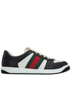 Men's Screener Low Top Sneakers Black - GUCCI - BALAAN 2