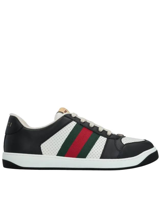 Men's Screener Low Top Sneakers Black - GUCCI - BALAAN 2