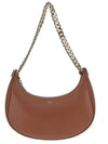 Abba Calfskin Medium Chain Shoulder Bag Tan - CELINE - BALAAN.