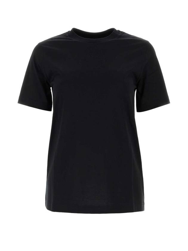 Embroidered Oak Leaf Crest Cotton Short Sleeve T-Shirt Black - BURBERRY - BALAAN 2