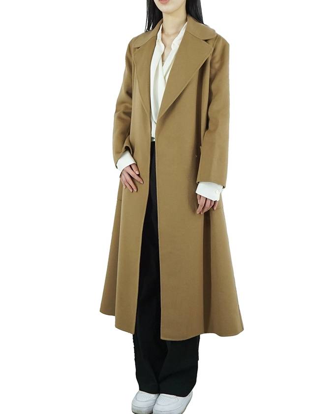 PAOLORE Women s Long Coat Camel 2429016151600 045 - MAX MARA - BALAAN 5