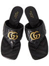 Quilted Sandal Heels Black - GUCCI - BALAAN 3