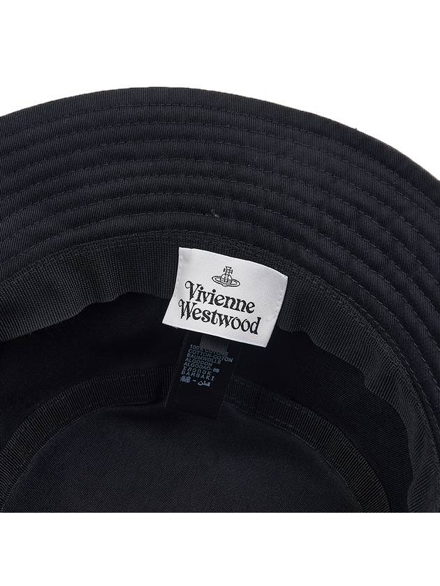 Logo Cotton Bucket Hat Black - VIVIENNE WESTWOOD - BALAAN 10