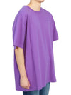 Men's Diag Tab Over Short Sleeve T-Shirt Purple - OFF WHITE - BALAAN 4