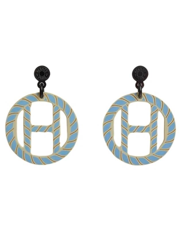 H Equipe Nautique Earrings Blue - HERMES - BALAAN 2