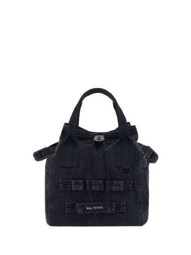 Shoulder Bag 6440292AA7R 1000 VINTAGE BLACK DIRTY - BALENCIAGA - BALAAN 1