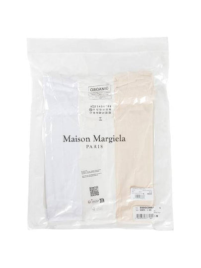 Men's Organic Jersey Short Sleeve T-Shirt 3 Pack Set - MAISON MARGIELA - BALAAN 2