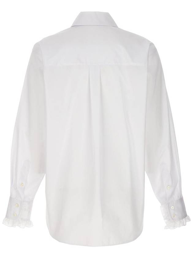 Women's Ruffle Detail Shirts White - STELLA MCCARTNEY - BALAAN 3