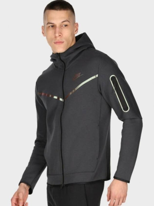 Tech Fleece Full Zip Hooded Jacket Black - NIKE - BALAAN 2