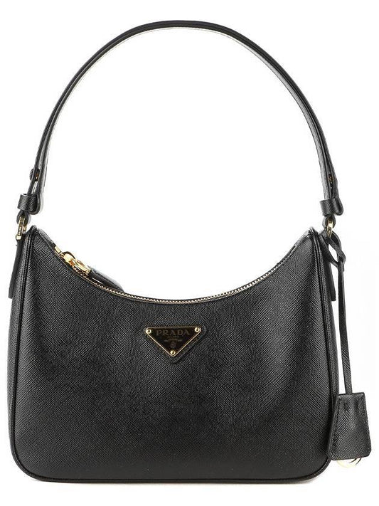 Saffiano Leather Mini Bag Black - PRADA - BALAAN 1