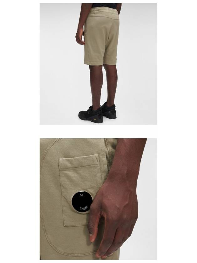 Men's Lens Wappen Bermuda Shorts Brown - CP COMPANY - BALAAN 6