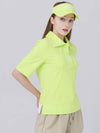 Ice Cool Loose Fit Three-quarter Sleeve Lime T-shirt DO3242TS80 - DOYOUKNOWMC GOLF WEAR - BALAAN 3