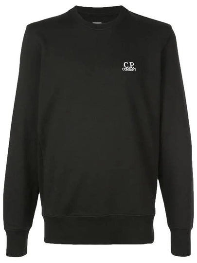 Men's Embroidered Logo Sweatshirt Black - CP COMPANY - BALAAN 2