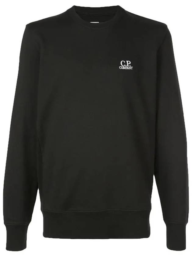 Men's Embroidered Logo Sweatshirt Black - CP COMPANY - BALAAN 3