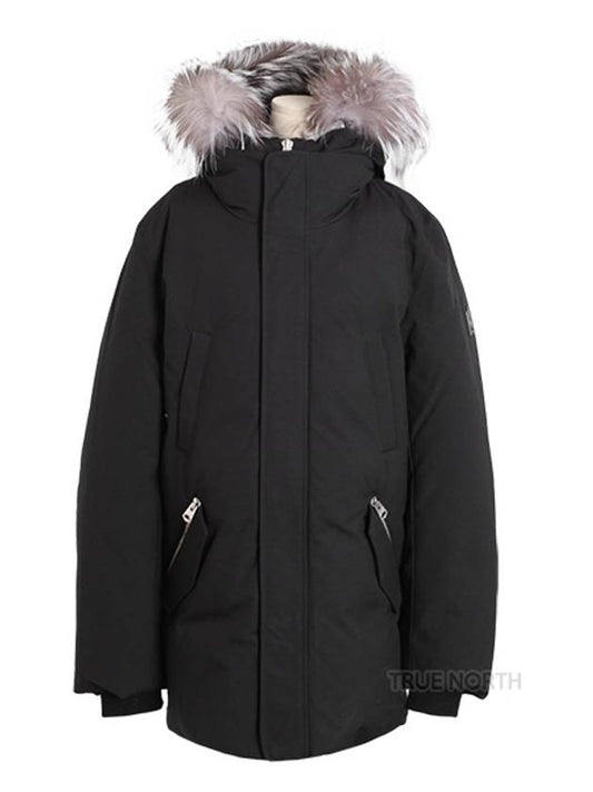 Edward Silver Fox Fur Hoodie Down Parka Black - MACKAGE - BALAAN 2