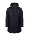 Men's Wappen Patch Crinkle Wraps Long Padding Black - STONE ISLAND - BALAAN 1