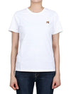 Fox Head Patch Regular Short Sleeve T-Shirt White - MAISON KITSUNE - BALAAN 2