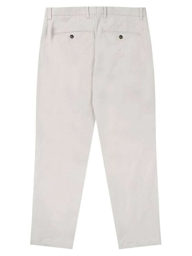 Men's Tapered One-Tuck Cotton Slacks Sand Beige - SOLEW - BALAAN 3