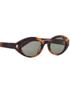 Eyewear Oval Frame Sunglasses Brown - SAINT LAURENT - BALAAN 3