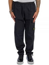 Logo Patch Cargo Track Pants Black - STONE ISLAND - BALAAN 2