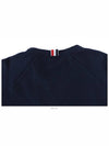 Men's Waist Drawstring Crew Neck Sweatshirt Navy - THOM BROWNE - BALAAN 9