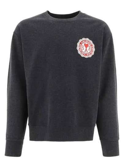 de Coeur Patch Sweatshirt Anthracite - AMI - BALAAN 2