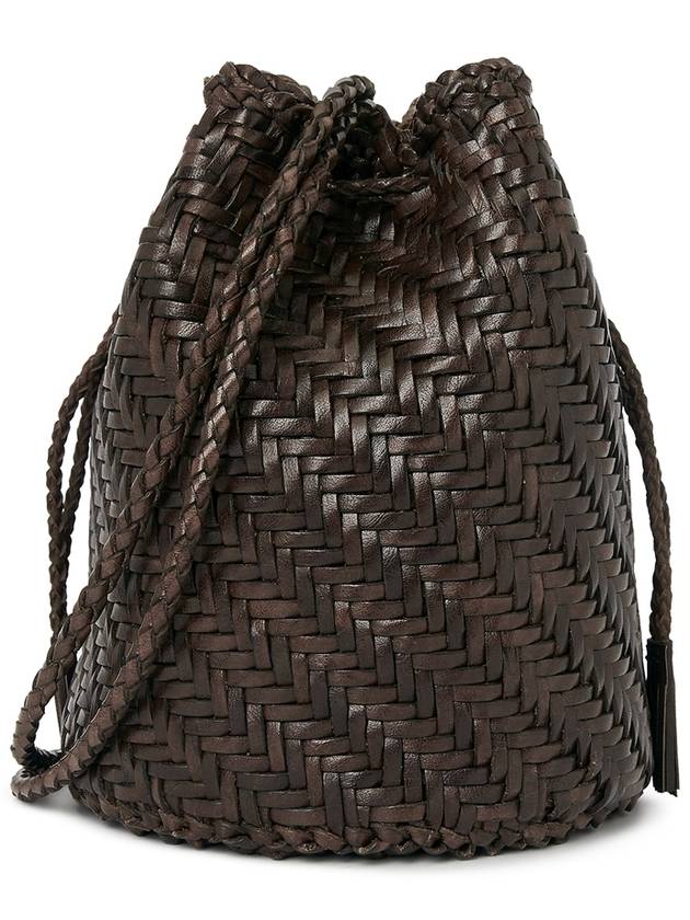 Pom Pom Double Jump Women's Bucket Bag 8838 DK BROWN - DRAGON DIFFUSION - BALAAN 3