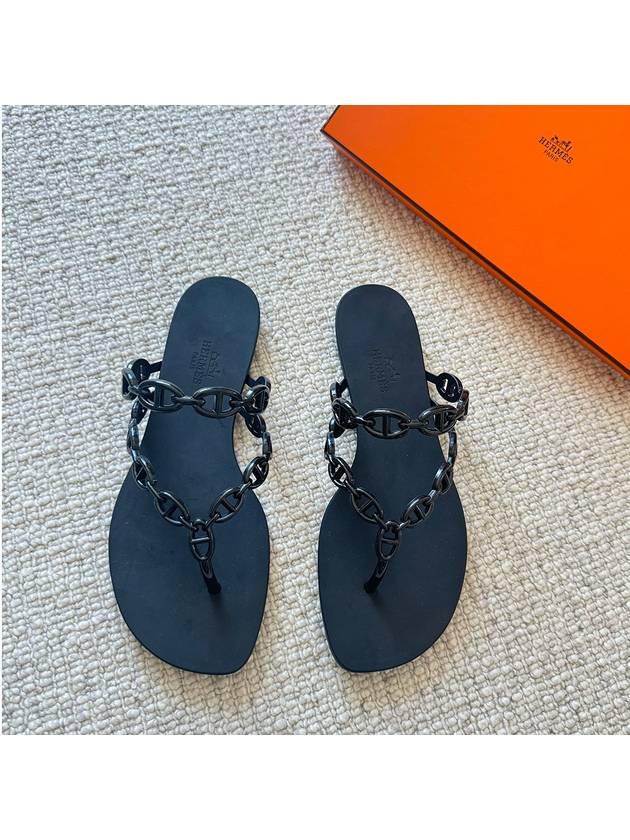 island sandals black - HERMES - BALAAN 2