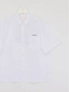 Spread Collar Cotton Short Sleeve Shirt White - GIVENCHY - BALAAN 2