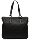 Vitello Caribe Shopper Bag RR1787 UXP F0002 Black - MIU MIU - BALAAN 4