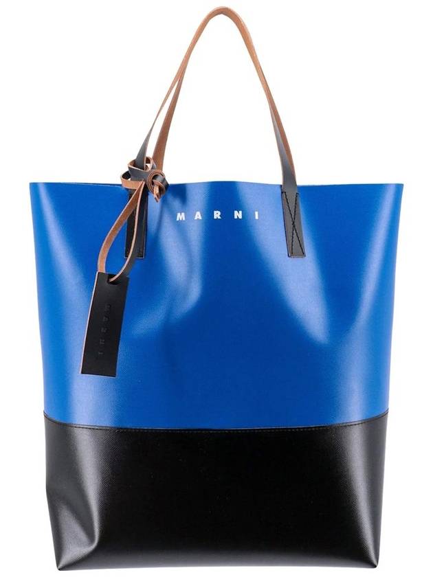 Tribeca Shopping Tote Bag Blue Black - MARNI - BALAAN 2