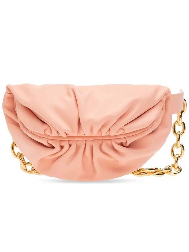 Chain Leather Belt Bag Pink - BOTTEGA VENETA - BALAAN 1